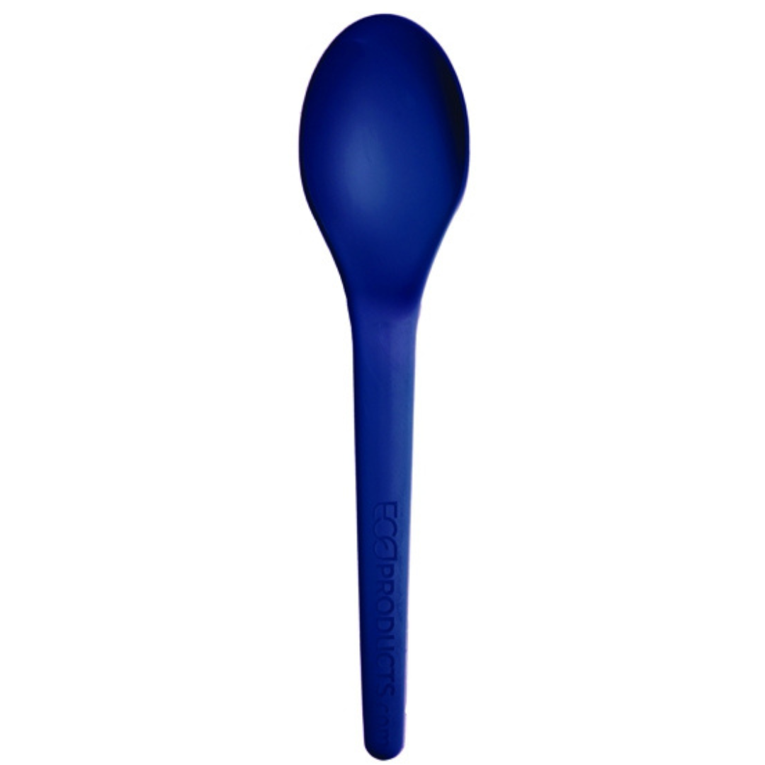 6" Blue Spoon | Plantware® High-Heat Utensils