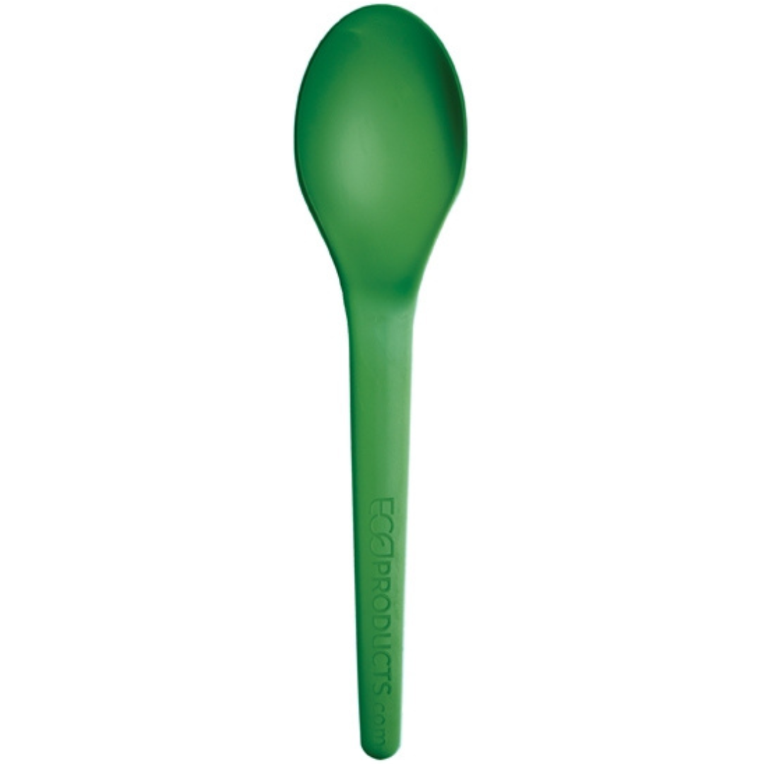 6" Green Spoon | Plantware® High-Heat Utensils
