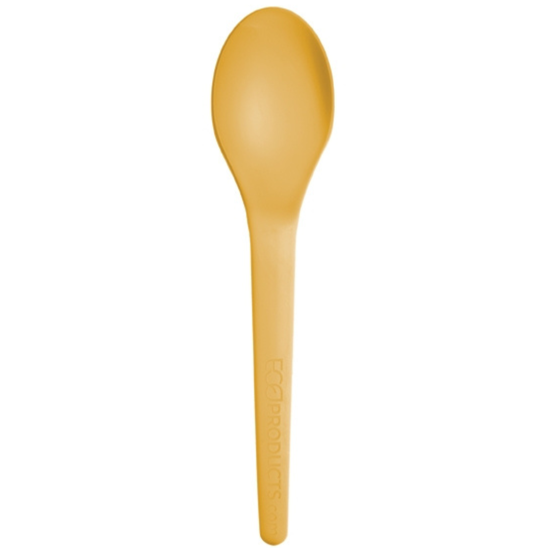 6" Yellow Spoon | Plantware® High-Heat Utensils