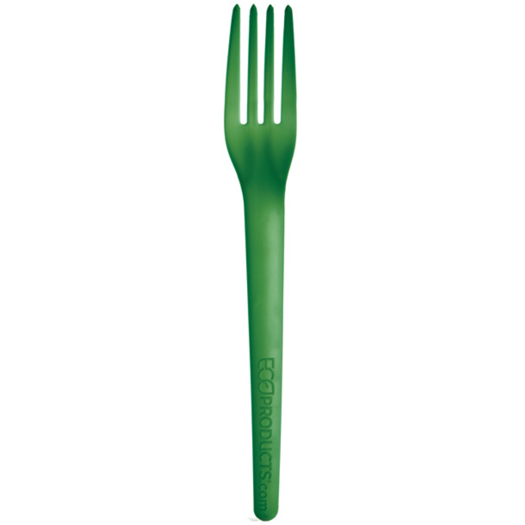 7" Green Dinner Fork | Plantware® High-Heat Utensils