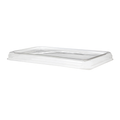 Lid for 10x7 in Rectangular Container | Clear RPET | Vented | Flat Lid