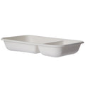 24 oz Takeout Box | 2-Compartment | White | Vanguard® | Compostable