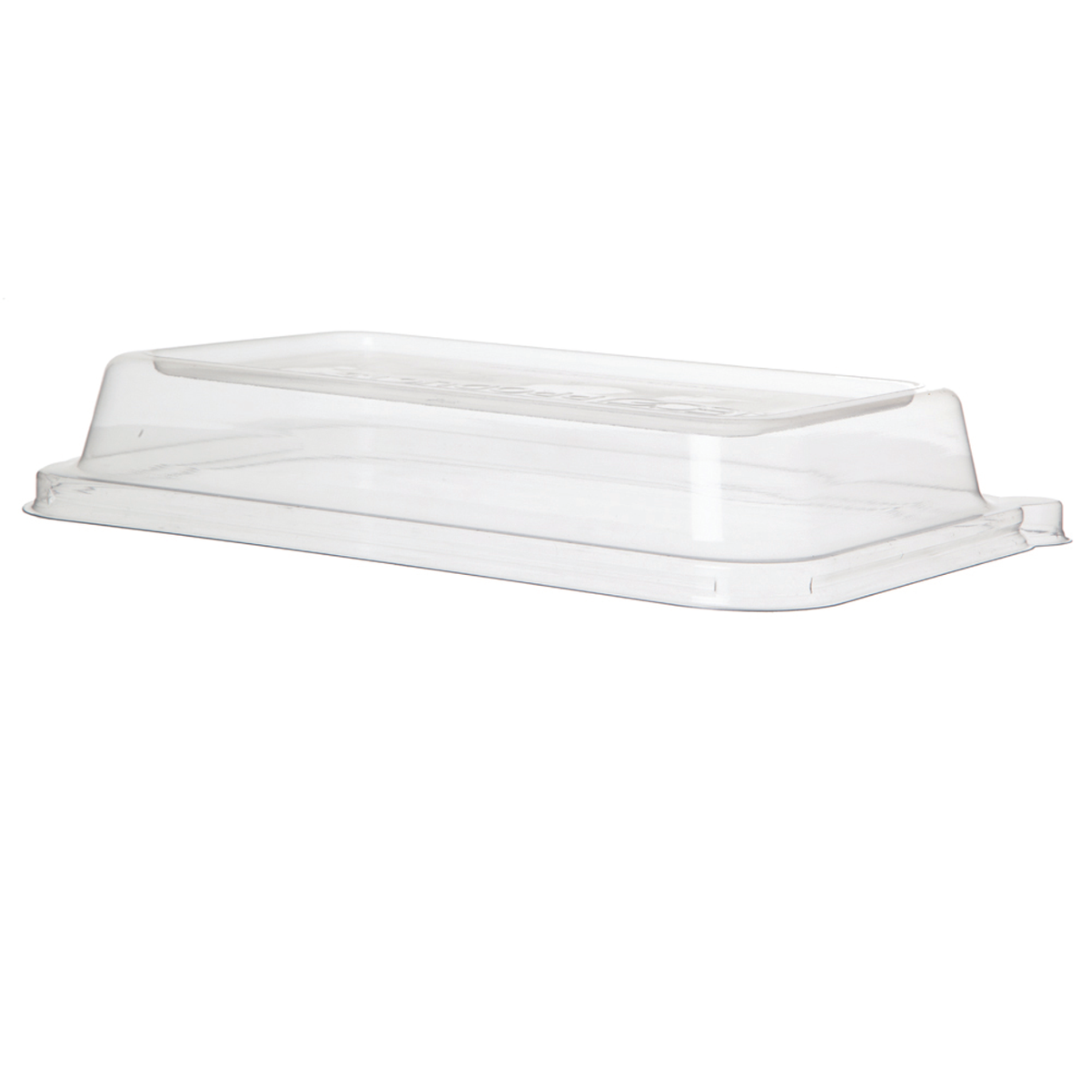 Lid for 24-32 oz Rectangular Container | Clear PLA | Raised Lid