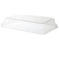Lid for 24-32 oz Rectangular Container | Clear RPET | Raised Lid
