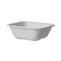 White square tray on a white background
