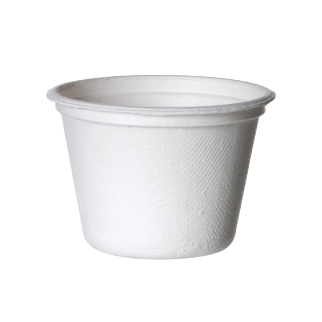 4 oz Portion Cup | Compostable Sugarcane | No Added PFAS