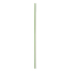 9.5" Wrapped Straw | 8mm | PLA | Bulk | Green Stripe