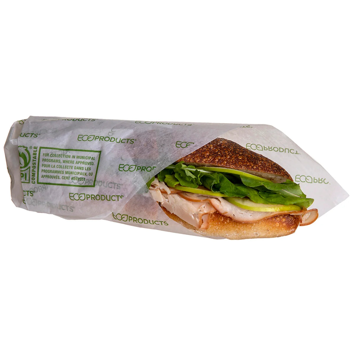 Compostable Sandwich Wrap | 12" x 12" | Eco-Products®