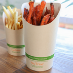 5.5 oz NoTree® Paper French Fry Scoop Cup | Compostable