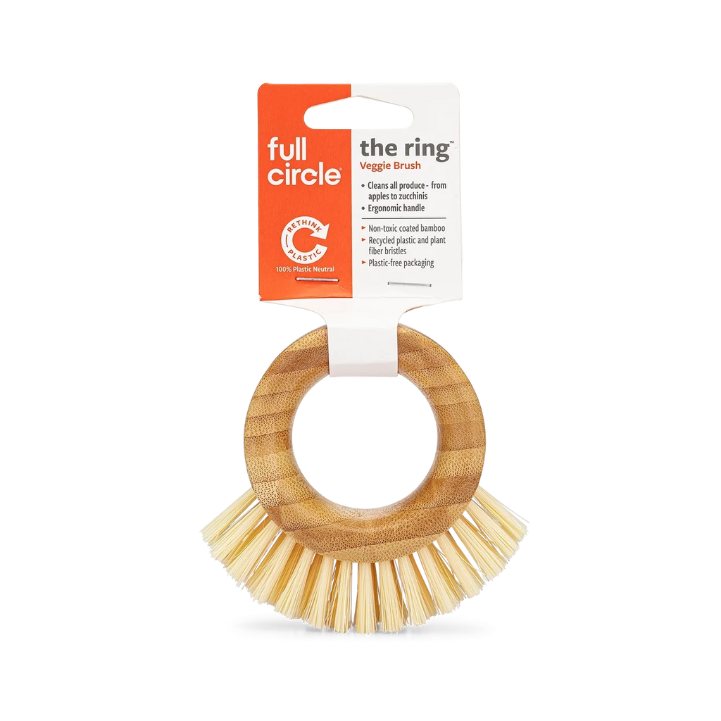 Fruit & Veggie Brush | Reusable | Bamboo Handle w/Recycled Bristles
