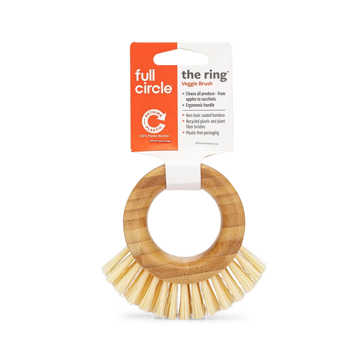 Fruit & Veggie Brush | Reusable | Bamboo Handle w/Recycled Bristles