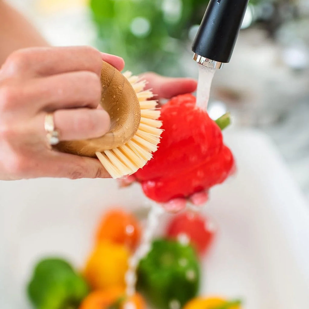 Fruit & Veggie Brush | Reusable | Bamboo Handle w/Recycled Bristles