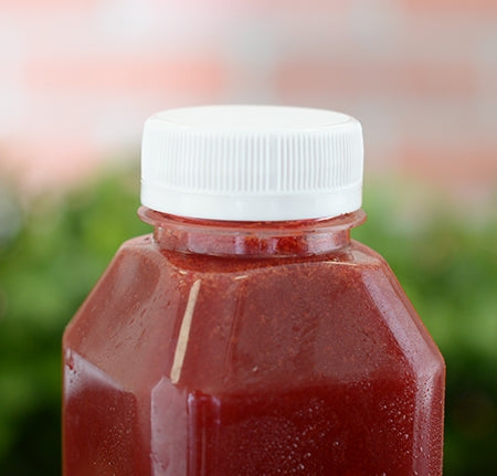 12 oz Juice Bottle | Tall Square | PET | Clear
