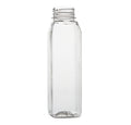12 oz Juice Bottle | Tall Square | PET | Clear