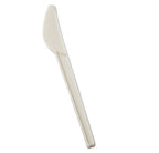 7" Compostable CPLA Knife | White | Bulk Packs | Case of 1000
