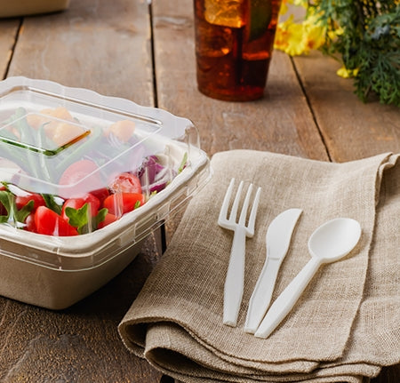 7" Compostable CPLA Knife | White | Bulk Packs | Case of 1000