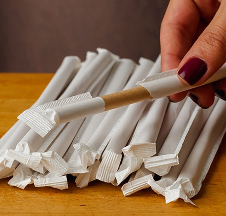 10.25" Kraft Paper Straws | Wrapped | Giant | Case of 1200