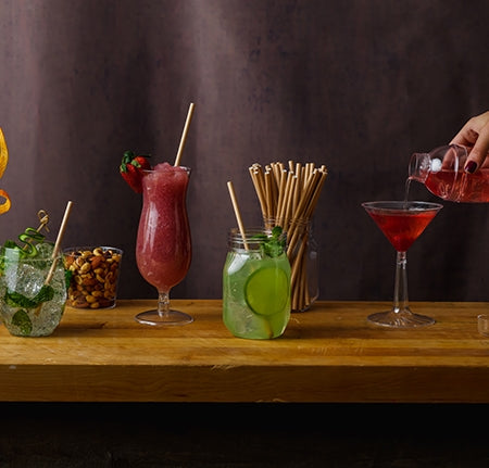 5.75" Kraft Paper Straws | Unwrapped | Case of 2500
