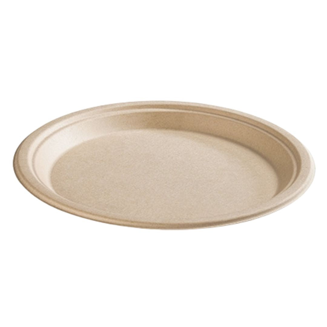 12.5" x 10" Oval Platter | Tan | Bagasse | Case of 500