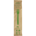 6.7" Bamboo Fork | Individually Wrapped | Compostable | World Centric®