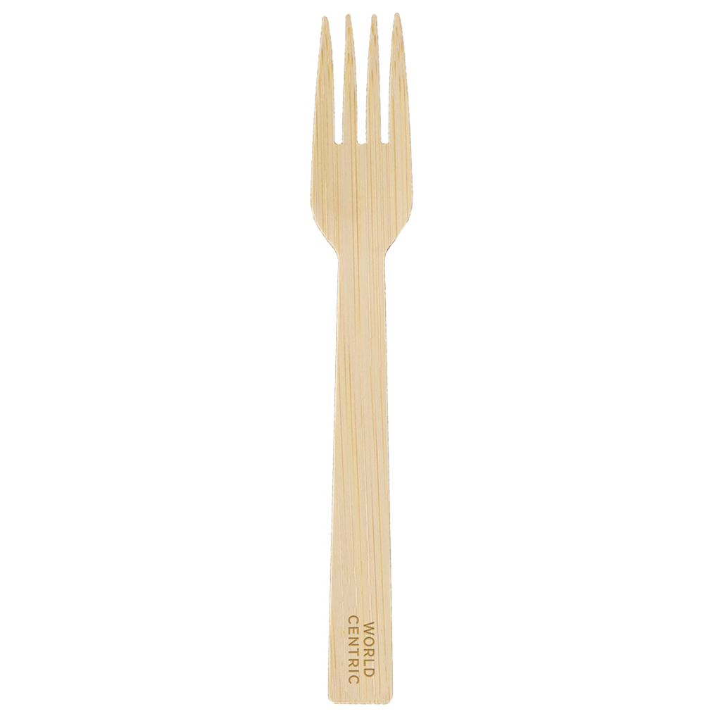 6.7" Bamboo Fork | Individually Wrapped | Compostable | World Centric®