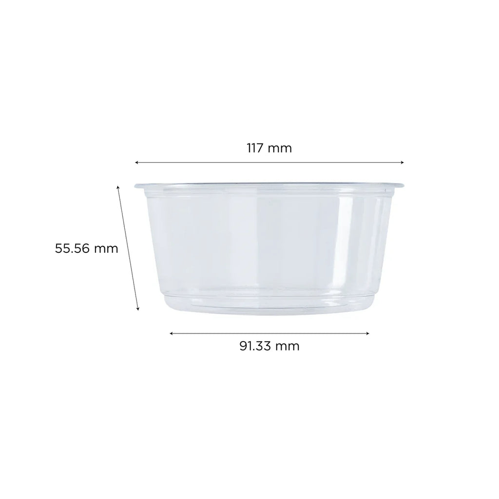 12 oz Round Deli Container | PET Plastic | Unprinted