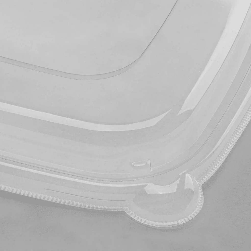 Lid for 32-48 oz Square Bowl | Recyclable PET Plastic