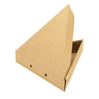 Open pizza box on a white background.