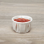 1 oz White Portion Cup | Uncoated Paper | Compostable