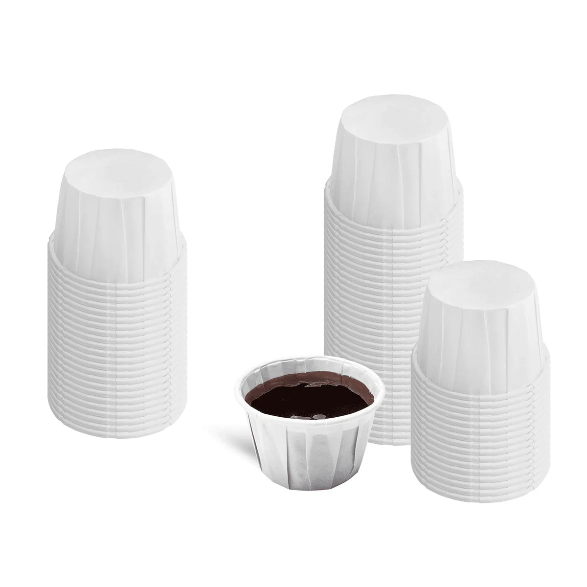 2 oz White Portion Cup | Uncoated Paper | Compostable
