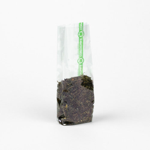 2.5" x 1.25" x 7.75" Compostable Cellophane Bags | Clear