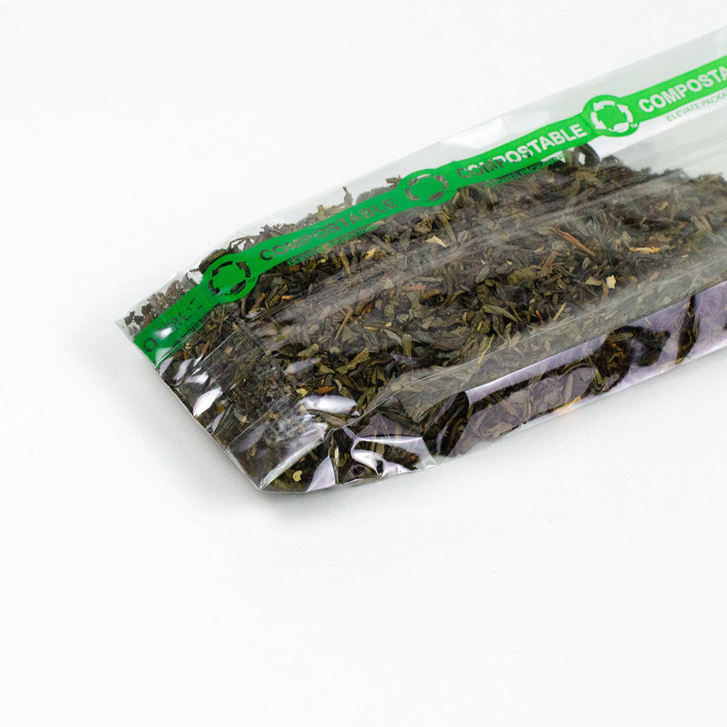 3" x 1.75" x 8.25" Compostable Cellophane Bags | Clear