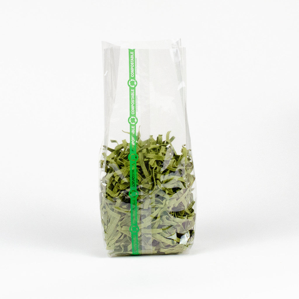 4.5" x 3.25" x 13" Compostable Cellophane Bags | Clear