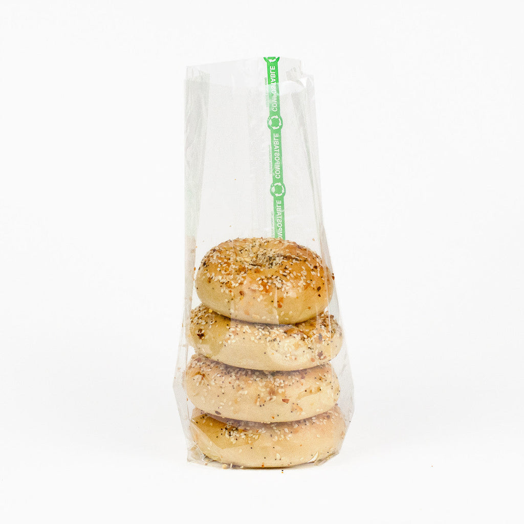 5" x 3.25" x 13" Compostable Cellophane Bags | Clear