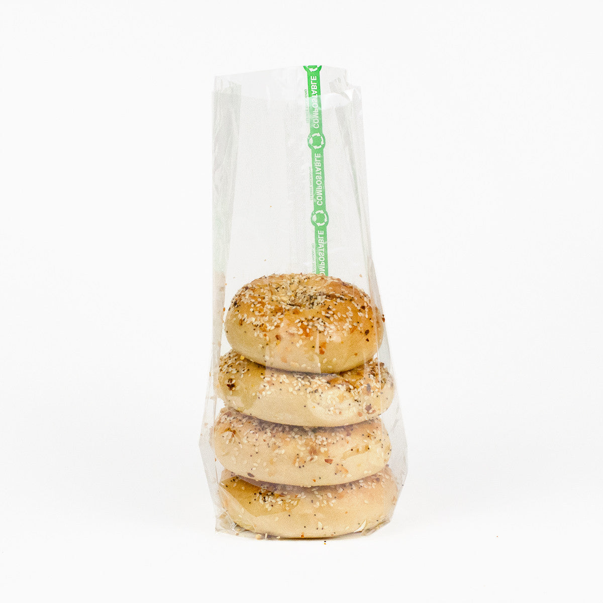 5" x 3.25" x 13" Compostable Cellophane Bags | Clear