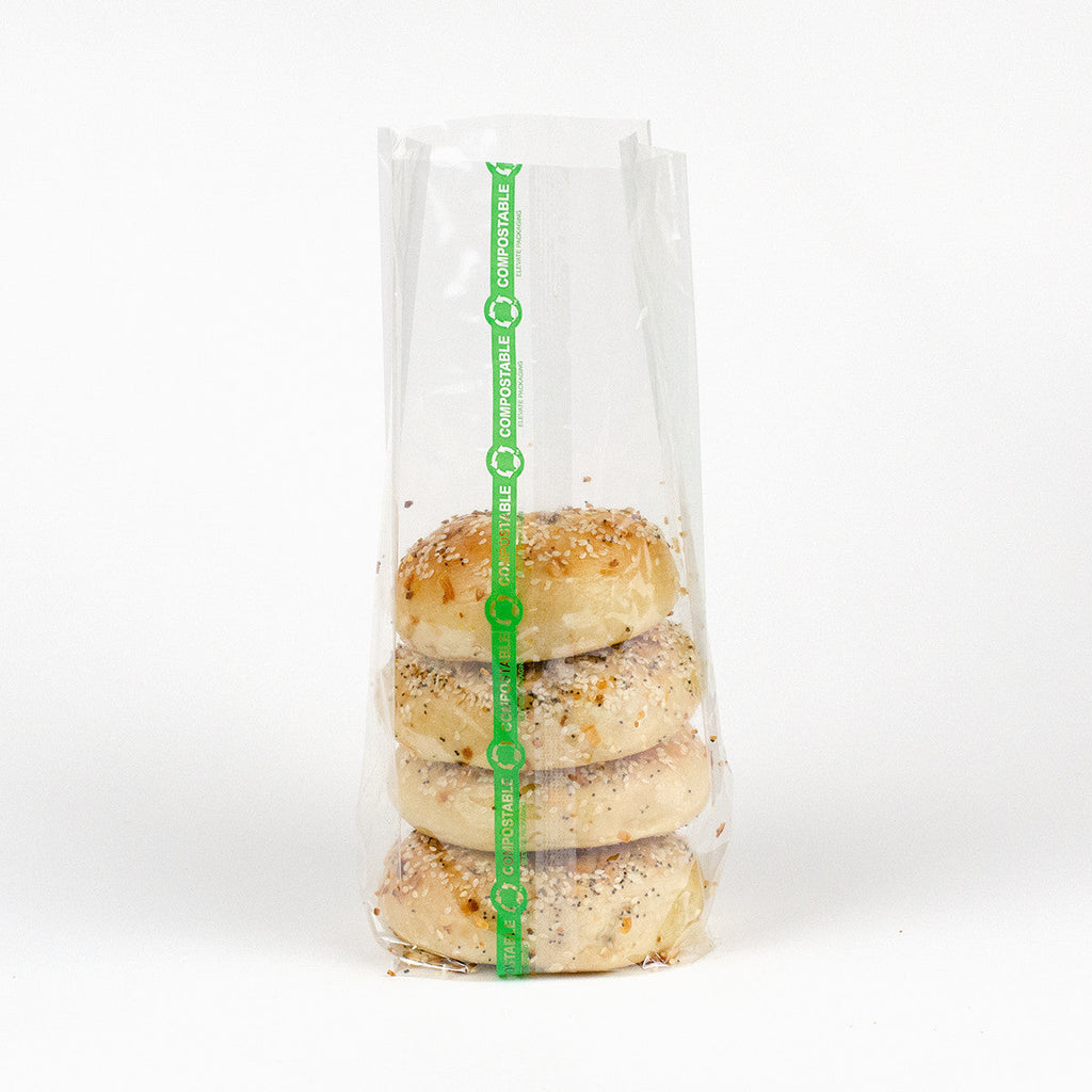5" x 3.25" x 13" Compostable Cellophane Bags | Clear