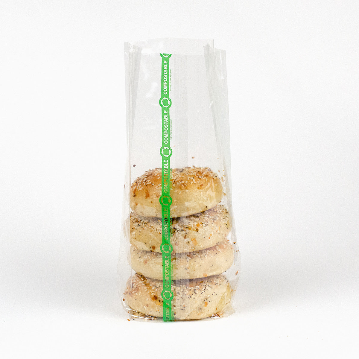 5" x 3.25" x 13" Compostable Cellophane Bags | Clear
