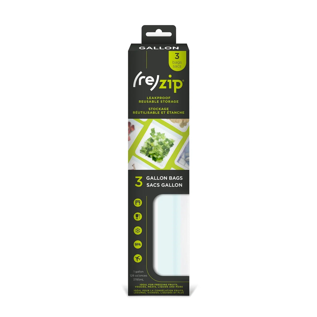 Reusable Flat Gallon Storage Bags | Set of 3