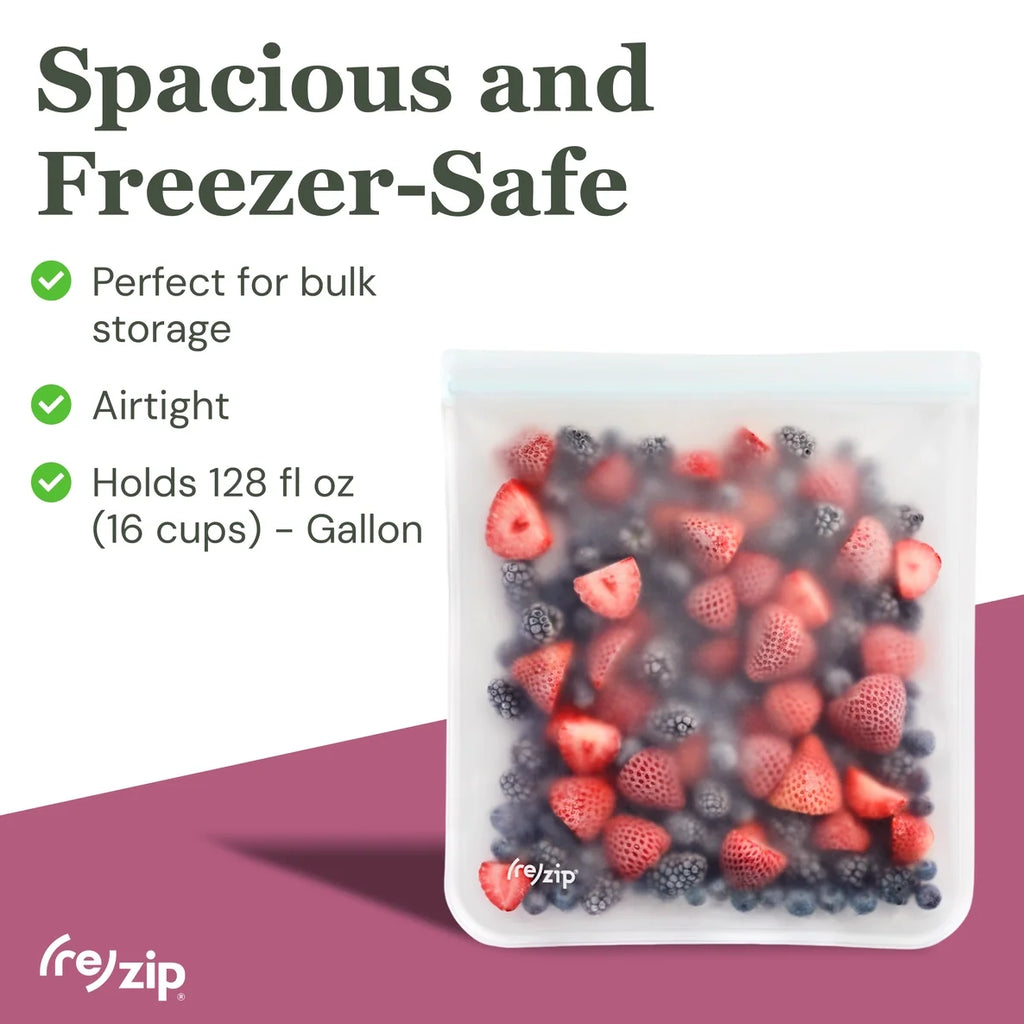 Reusable Flat Gallon Storage Bags | Set of 3