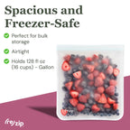 Reusable Flat Gallon Storage Bags | Set of 3