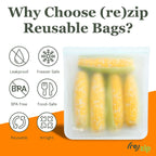 Reusable Flat Gallon Storage Bags | Set of 3