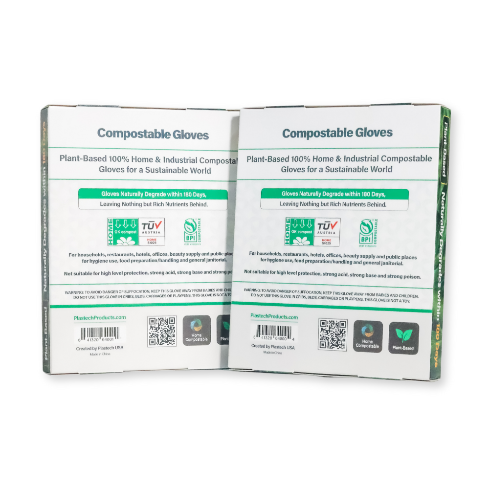 Plastech® Compostable Food Service Gloves