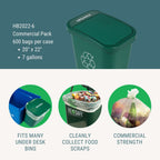 7 gal Certified Compostable Trash Bags | 20"x22"
