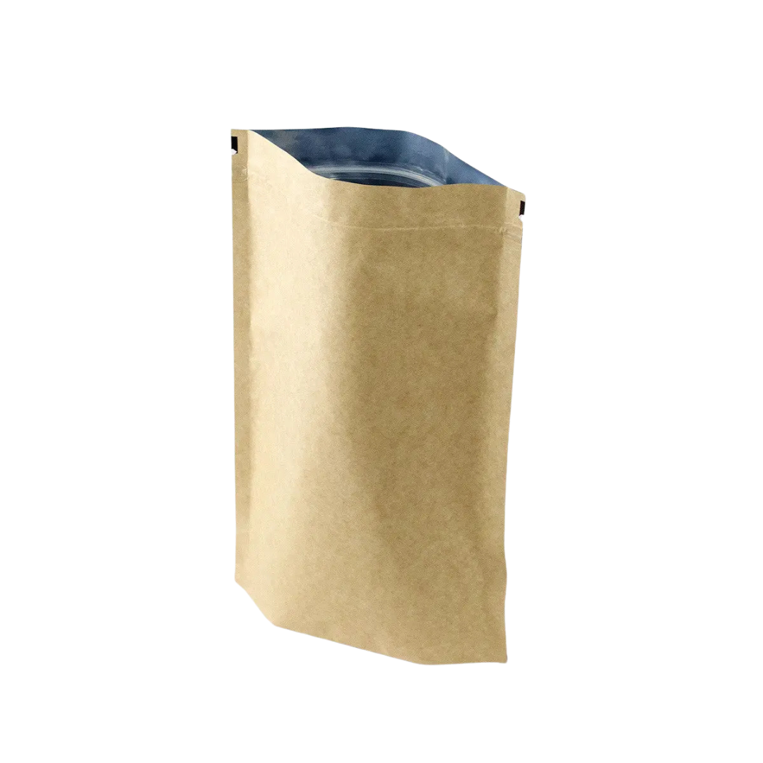 12 oz Kraft Stand Up Pouches | Compostable