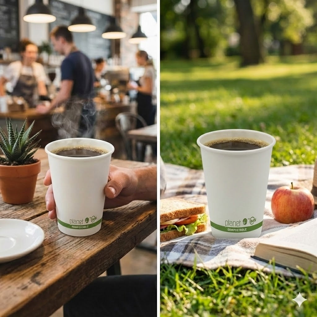 12 oz Compostable Hot Cup | PLA Lined SFI® Paper