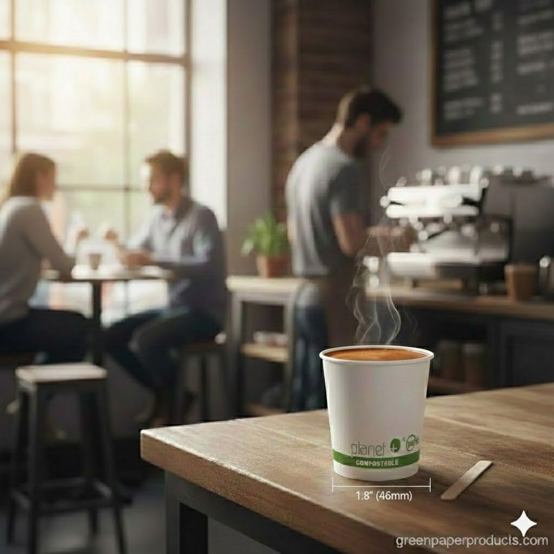 4 oz Compostable Hot Cup | PLA Lined SFI® Paper