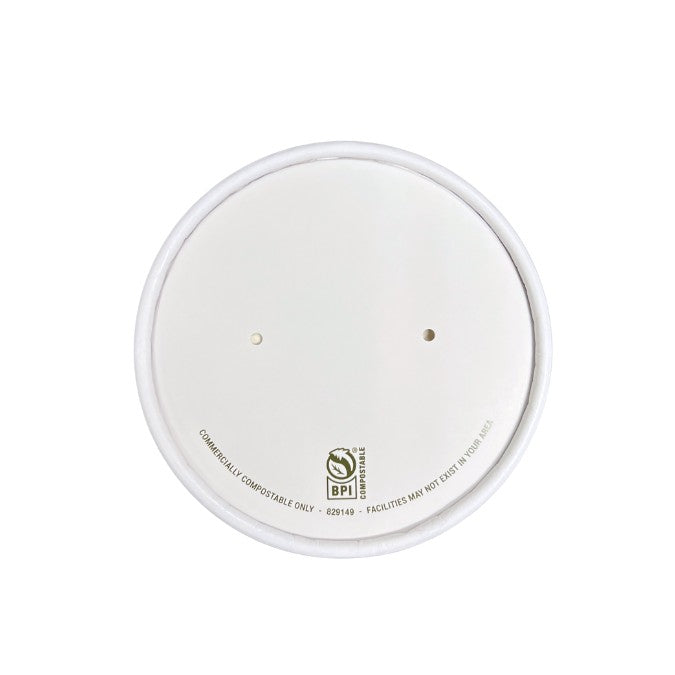 Paper Lid for 8 oz Paper Hot & Cold Food Container