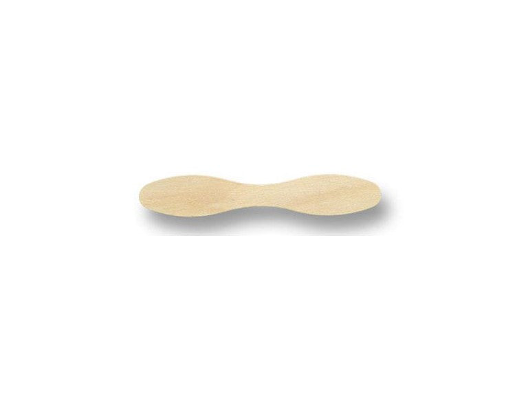 5" Wooden Double End Spoon | Wrapped