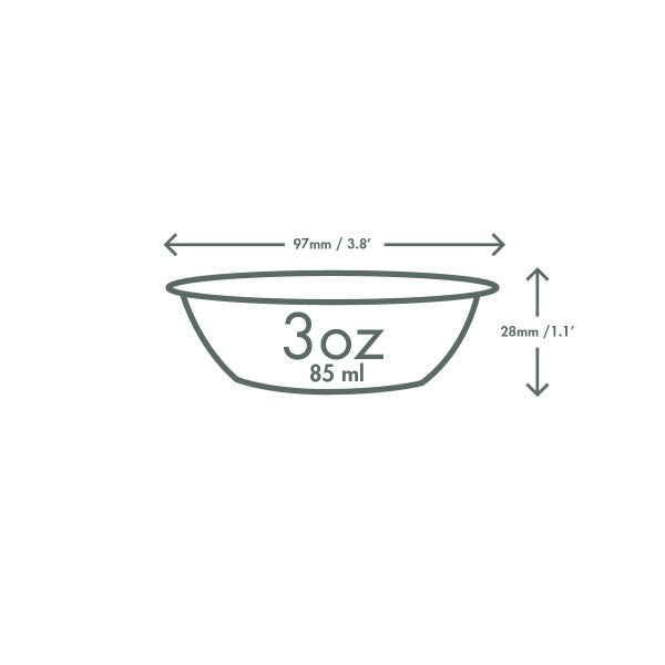 3 oz Insert for 8-16 oz Bella Pots | PLA | Vegware®