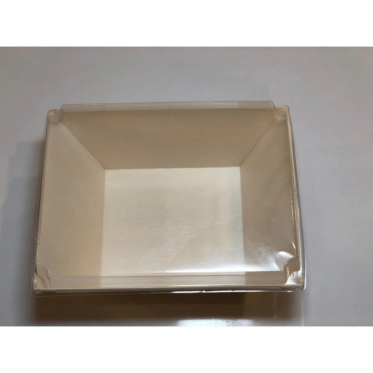 11.8" X 15" X 3" Covered Tray Set | Compostable Balsa Tray with RPET Lid